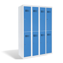 8-türiger Kleiderschrank mit kurzen Türen, RAL 5012