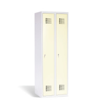 2-türiger Metall-Kleiderschrank 1800/600/500, RAL 1013