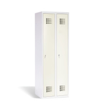2-türiger Metall-Kleiderschrank 1800/600/500, RAL 9010