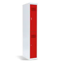 #03 MINI 2 – 2-türiger Kleiderschrank mit kurzen Türen, 1800/300/500, RAL 3020