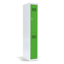 #03 MINI 2 – 2-türiger Kleiderschrank mit kurzen Türen, 1800/300/500, RAL 6018