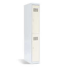 #03 MINI 2 – 2-türiger Kleiderschrank mit kurzen Türen, 1800/300/500, RAL 9010