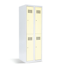#03 MINI 4 – 4-türiger Kleiderschrank mit kurzen Türen, 1800/600/500 mm, RAL 1013