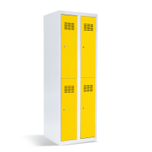 #03 MINI 4 – 4-türiger Kleiderschrank mit kurzen Türen, 1800/600/500 mm, RAL 1023