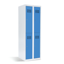 #03 MINI 4 – 4-türiger Kleiderschrank mit kurzen Türen, 1800/600/500 mm, RAL 5012