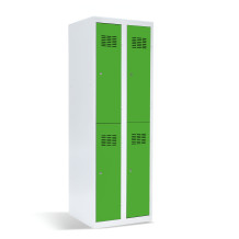 #03 MINI 4 – 4-türiger Kleiderschrank mit kurzen Türen, 1800/600/500 mm, RAL 6018