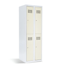 #03 MINI 4 – 4-türiger Kleiderschrank mit kurzen Türen, 1800/600/500 mm, RAL 9010