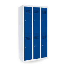 #03 MINI 6 – 6-türiger Kleiderschrank mit kurzen Türen, 1800/900/500 mm, RAL 5010