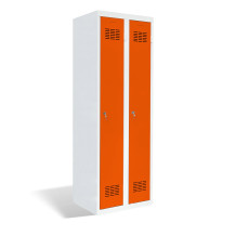 #03 STANDARD 2 – 2-türiger Kleiderschrank, 1800/600/500 mm, RAL 2004