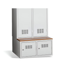 #03 SHOECABINET 2 400 - 2-türiger Schuhschrank 400 mm, Breite der Fächer 400 mm, 800/400/500 mm