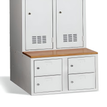 2+2-türiger Schuhschrank mit Fachbreite 400 mm