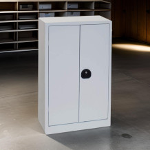 #03 STRONG SUPERSLIM MINI -  Büroschrank oder Werkstattschrank für Akten mit 2 Fachböden, 1000/600/420 mm