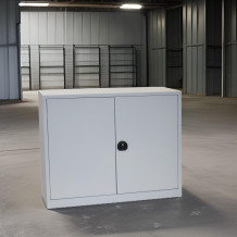 #03 STRONG WIDE MINI - Büroschrank oder Werkstattschrank für Akten mit 2 Fachböden, 1000/1200/420 mm