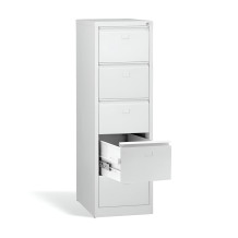 Aktenschrank mit fünf Schubladen.
