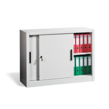 #01 SLIDER MINI – Niedriger Metallschrank mit Schiebetüren, 900/1200/450 mm