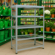 Regalset mit 5 Gitterrostböden