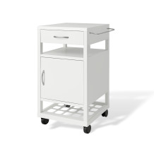 #03 BEDSIDE WHITE - Nachttisch, Metall,  860/400/400 mm