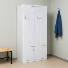 #03 CIK-CAK MAXI 4 - 4-türiger Garderobenschrank mit Z -Türen  (Z-Spinde), 1800/800/500 mm