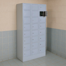 #05 BOX 24 GREY - Wertfachschrank, 24 Fächer