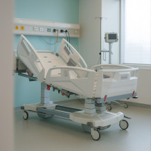 Intensiv- und Pflegebett mit Seitenneigung