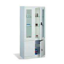 #03 MEDICINE PLUS GLASS – Medizinschrank für Praxen und Kliniken, mit Schrank und Vitrine, 1800/800/435 mm