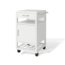 #03 BEDSIDE WHITE - Nachttisch, Metall,  860/400/400 mm