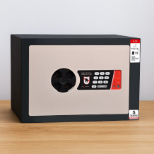 #17 MINISAFE S25 ELECTRO - Mini Sicherheitsschrank schwarz - weiß, 350/250/260 mm