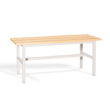 Klassische Umkleideraumbank Nr. 16 BENCH 1000. Geeignet für Umkleideräume, Sportvereine, Wellnesscenter und Fitnesscenter.