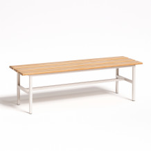 Klassische Schließfachbank Nr. 16 BENCH 1500. Geeignet für Umkleideräume, Sportvereine, Wellnesscenter und Fitnesscenter.