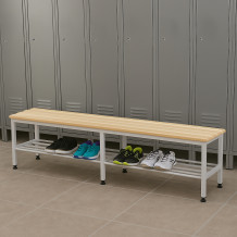 #30 BENCH 2000 SR – Sitzbank mit einer Länge von 2000 mm mit Schuhablage