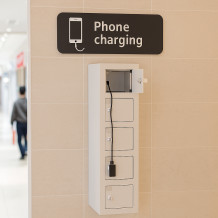Schrank zum Laden von Mobiltelefonen mit 5 Fächern
