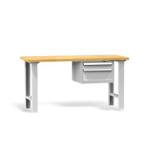 Werkbank mit zwei Schubladen, 1500 mm breit, Tragkraft bis zu 800 kg