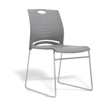 Ergonomischer Esszimmerstuhl, grau