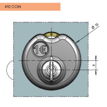 #10 COIN – Zámok na mince so systémom na centrálny kľúč#10 COIN – Zámok na mince so systémom na centrálny kľúč