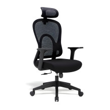 Bürostuhl mit Netzrückenlehne und Kopfstütze