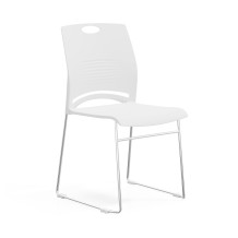 Ergonomischer Esszimmerstuhl, weiß