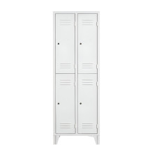 4-türiger Garderobenschrank mit kurzen Türen auf Füßen (zerlegt)