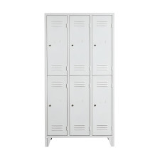 6-türiger Garderobenschrank mit kurzen Türen auf Füßen (zerlegt)