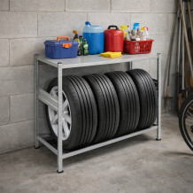 Reifenregal 1100×1060×430 mm, 1 Ablageboden