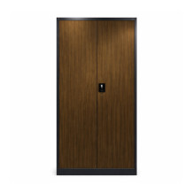 Büroschrank mit dunkler Holzoptik (zerlegt geliefert)