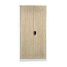 Büroschrank mit heller Holzimitation (demontierbar)