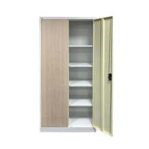 Büroschrank mit heller Holzimitation (demontierbar)