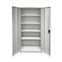 Büroschrank mit heller Holzoptik, 4 Fachböden (zerlegt geliefert)