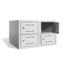 2+2-türiger Schuhschrank mit Fachbreite 400 mm