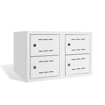 #03 SHOECABINET 2/4 - 4-türiger geteilter Schuhschrank 300 mm