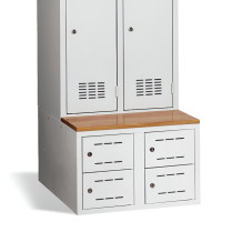#03 SHOECABINET 2/4 - 4-türiger geteilter Schuhschrank 300 mm