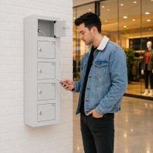 Schrank zum Laden von Mobiltelefonen mit 5 Fächern