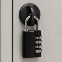 Vorhängeschloss mit Zahlencode und Hauptschlüsselsystem