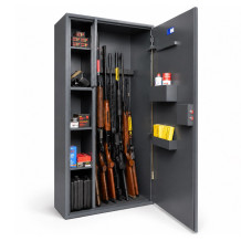 Waffenschrank für 7 Waffen, abschließbar mit Schlüssel, 1312/650/350 mm