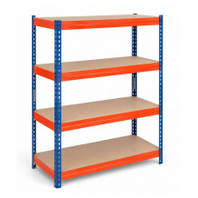 Regalset mit 4 HDF-Regalböden im Industriedesign, 1920/1200/500